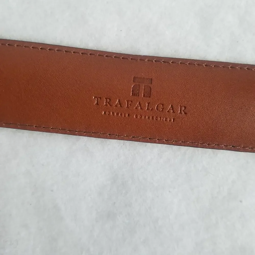 Trafalgar Men's Genuine Cow Hide Leather Belt, Sz 42/105